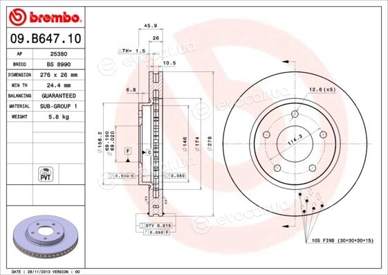 Brembo 09.B647.10