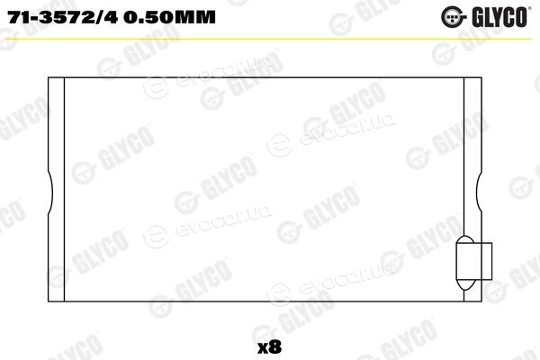 Glyco 71-3572/4 0.50mm
