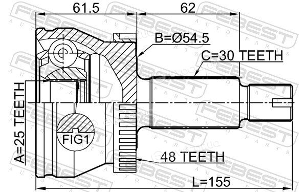 Febest 2210-D4224A48