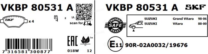 SKF VKBP 80531 A