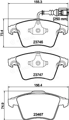 Hella Pagid 8DB 355 011-171