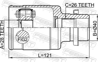Febest 0711-AZG413RH