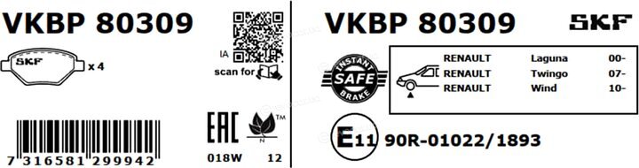 SKF VKBP 80309