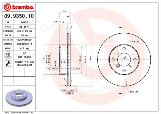 Brembo 09.9350.10