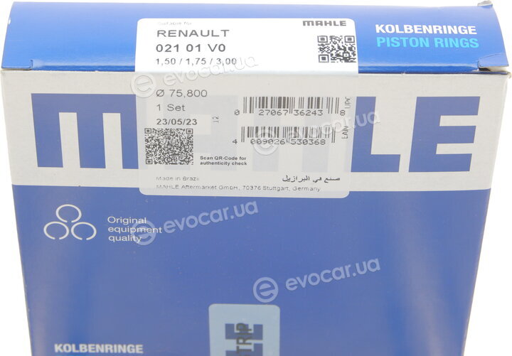 Mahle 021 01 V0