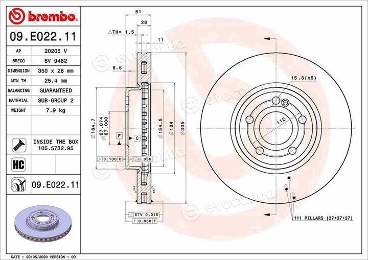 Brembo 09.E022.11