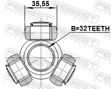 Febest 0416-DJ24