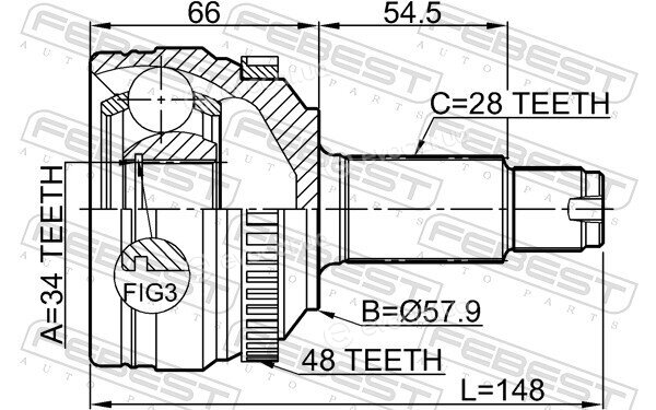 Febest 1410-NAA48