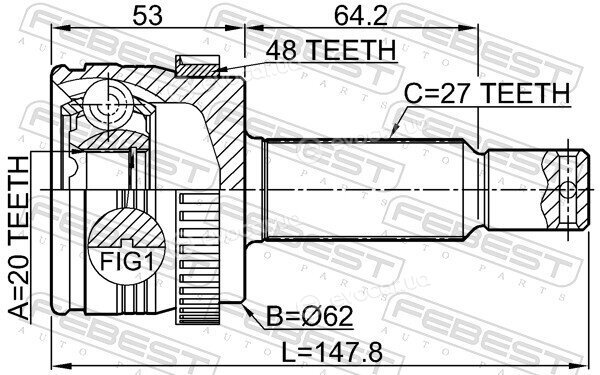Febest 1210-IX35A48R