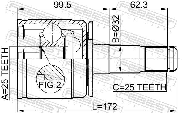 Febest 0411-V43LH