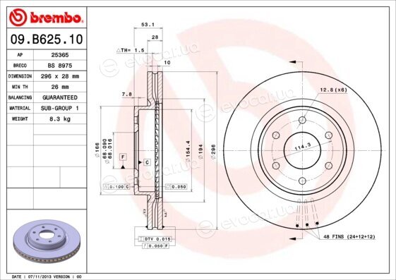 Brembo 09.B625.10