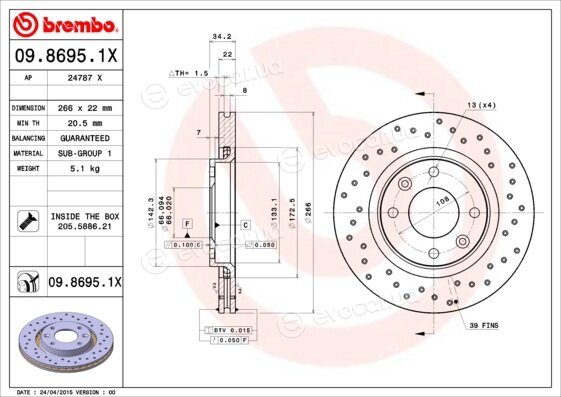 Brembo 09.8695.1X