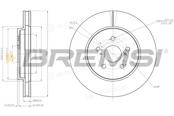 Bremsi CD7544V