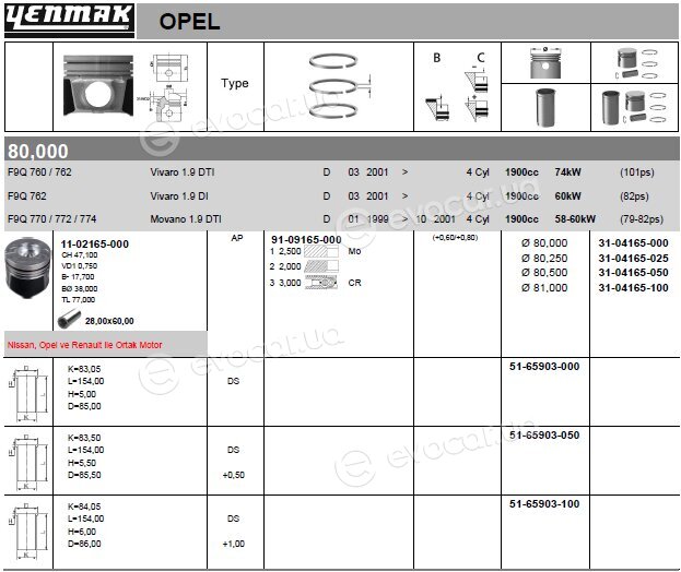 Yenmak 31-04165-100