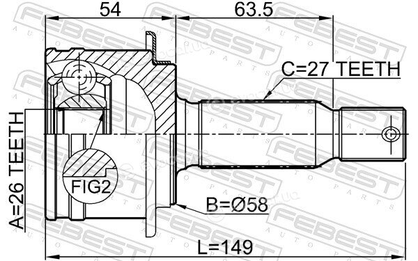 Febest 0410-CWRR