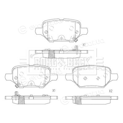 Borg & Beck BBP2838