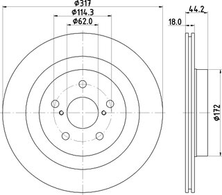 Hella Pagid 8DD 355 134-961