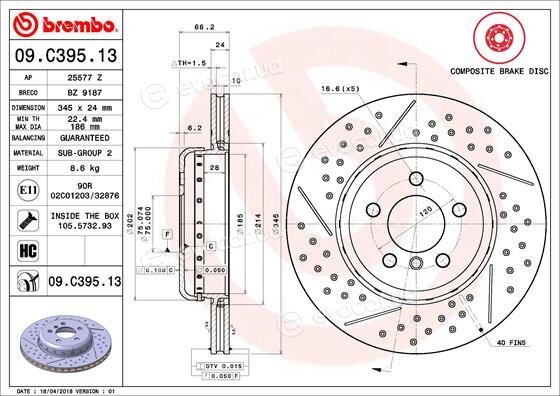 Brembo 09.C395.13