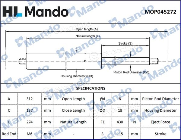 Mando MOP045272