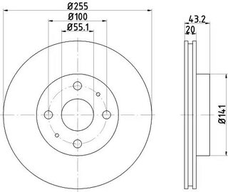 Hella Pagid 8DD 355 108-881