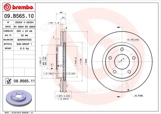 Brembo 09.B565.11