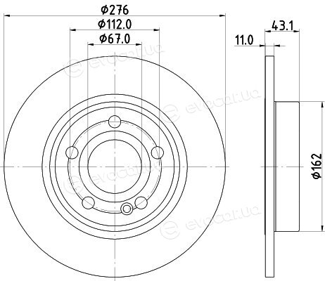 Hella Pagid 8DD 355 133-061