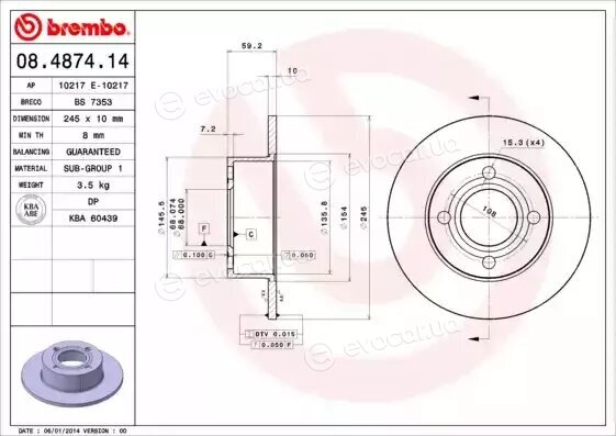 Brembo 08.4874.14