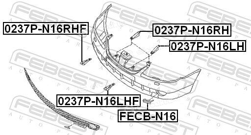 Febest 0237P-N16RH