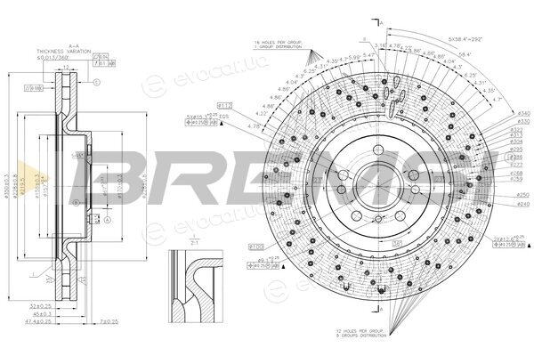 Bremsi CD8202V