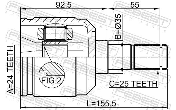 Febest 0411-E55