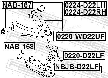 Febest 0224-D22LH