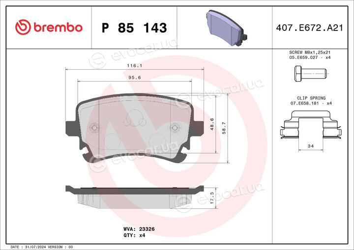Brembo P 85 143