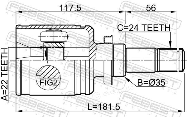 Febest 0511-BL16MTLH