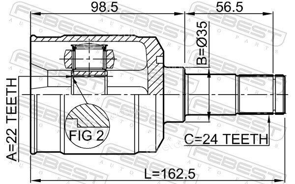 Febest 0511-323FLH