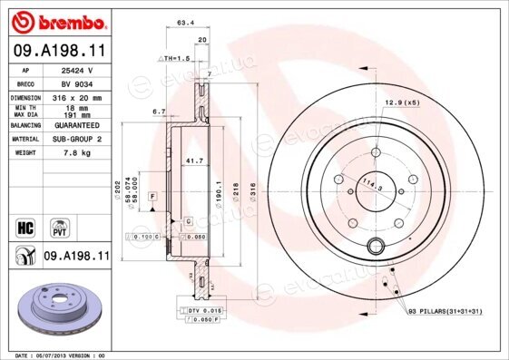 Brembo 09.A198.11
