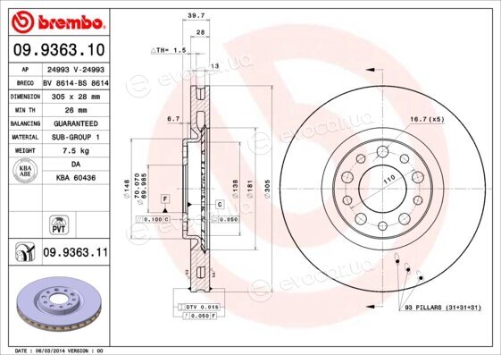 Brembo 09.9363.11