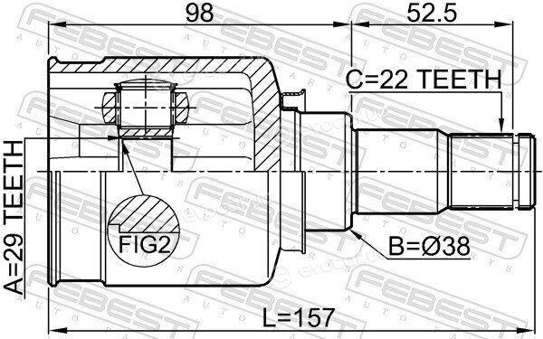 Febest 1111-T250