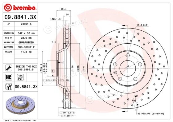 Brembo 09.8841.3X