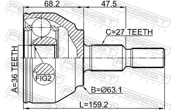 Febest 2110-KUGTD