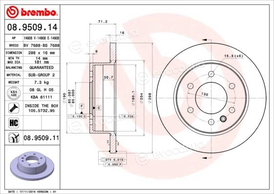 Brembo 08.9509.11