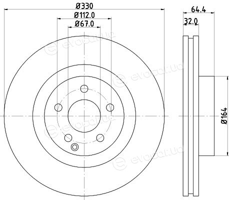 Hella Pagid 8DD 355 109-431