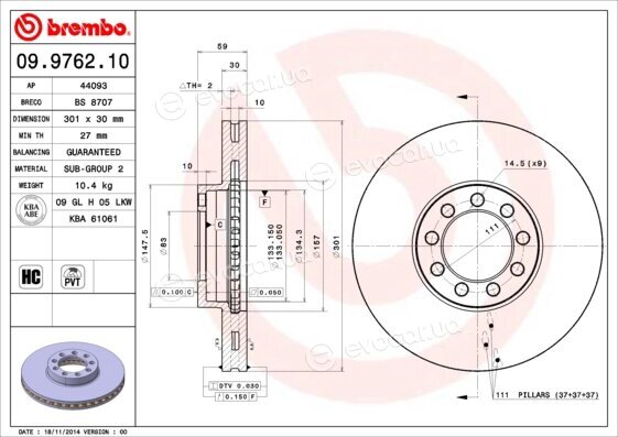 Brembo 09.9762.10