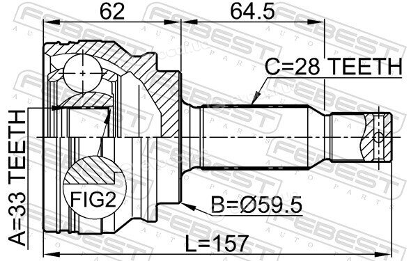 Febest 0410-CY34