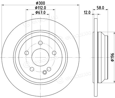 Hella Pagid 8DD 355 122-441