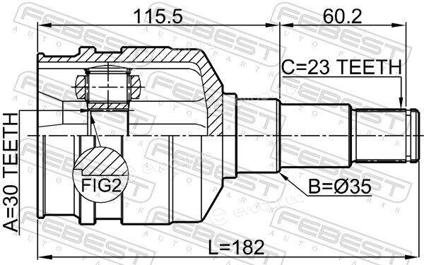 Febest 0111-GRX125LH