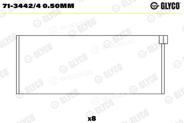 Glyco 71-3442/4 0.50mm