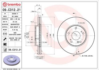 Brembo 09.C312.21