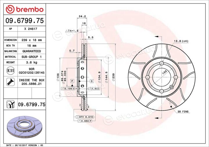 Brembo 09.6799.75