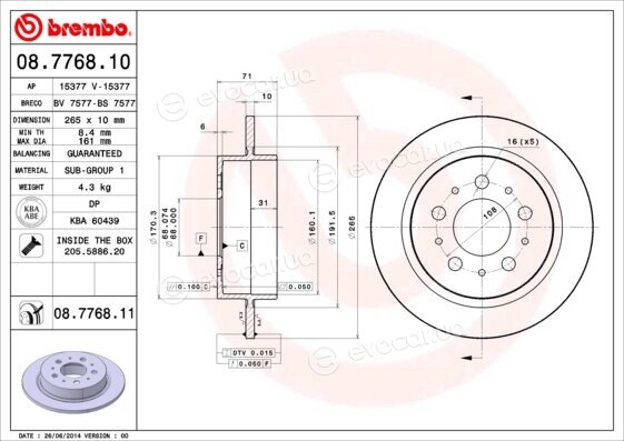 Brembo 08.7768.10