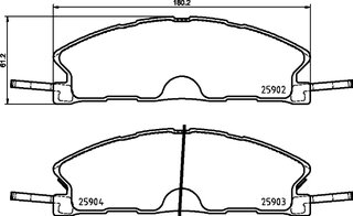 Hella Pagid 8DB 355 025-071